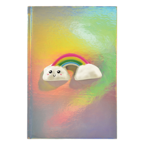 Rainbow Squishy Holographic Journal-Kidding Around NYC
