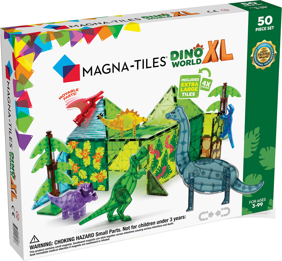 Magna-Tiles Dino World XL 50 Piece Set