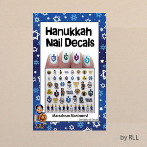 Hanukkah Nail Decals Seasonal