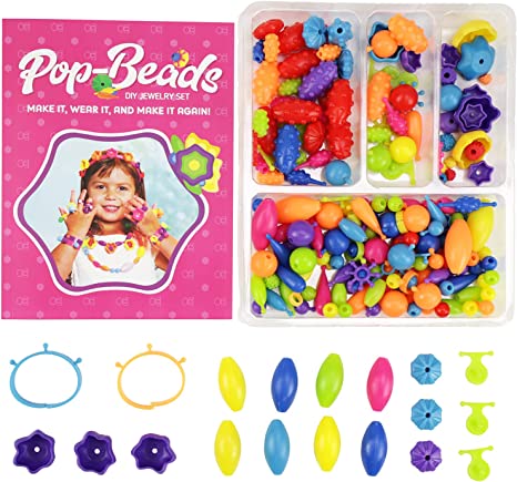 Spicebox Children's Activity Kits Fun with Pop Beads Jewelry