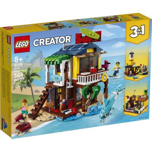 Inspirere Udtale repertoire LEGO 31118: Creator: 3-in-1 Surfer Beach House (564 Pieces) – Kidding  Around NYC