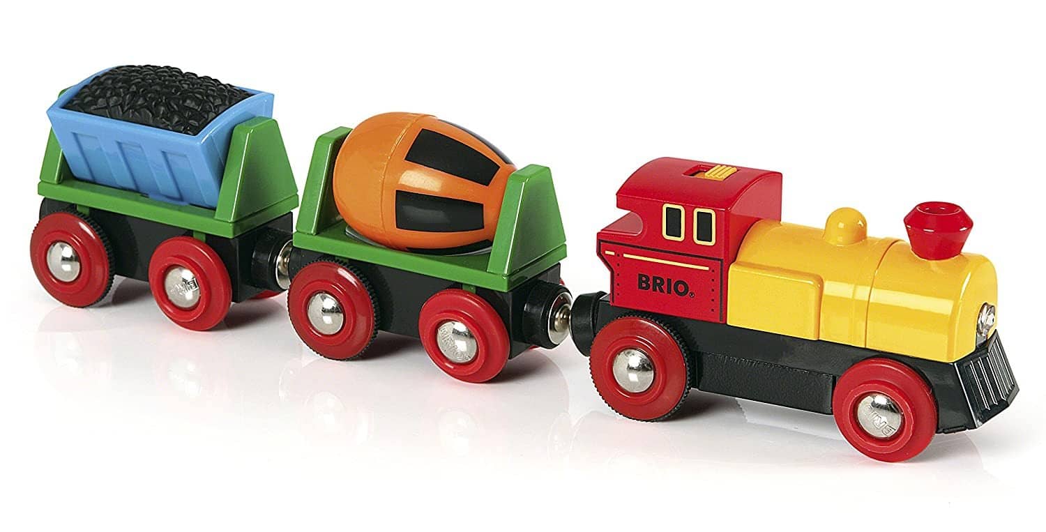 Brio World 33213 - RC Train - 2 Piece Wooden Toy Train Set for Kids Age 3  and Up