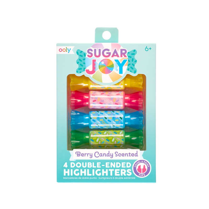 Sugar Joy Berry Candy Scented DoubleEnded Highlighters (4) Kidding