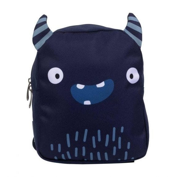 JUNZAN Monster Cartoon on Black Custom Mini Backpack for Boys Girls Toddler  Kid Preschool Bookbag Student Bag Travel Daypack