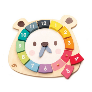 Tender Leaf Brand Bear Clock Multicolor Puzzle