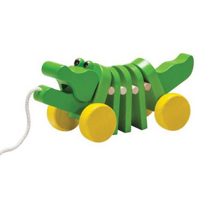 Green Alligator Pull Toy by Play Toys