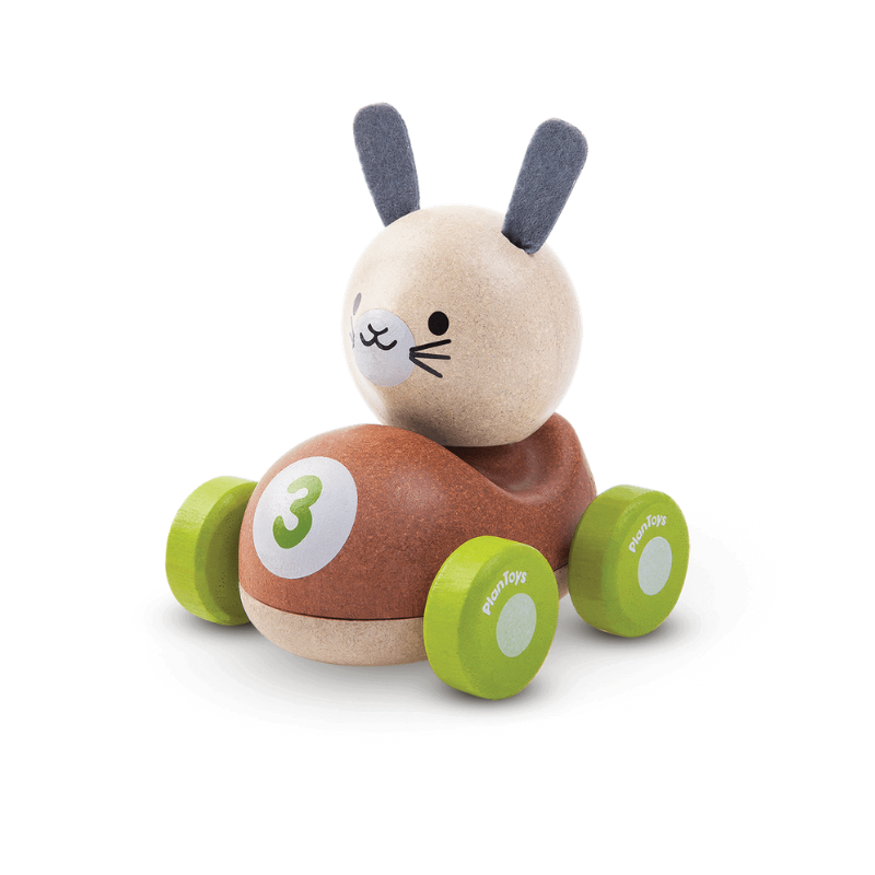 Plan Toys Bunny Rabbit in Car Toy