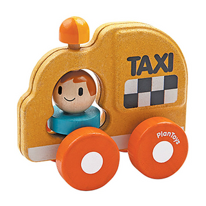 Plan Toys Wooden Taxi Toy