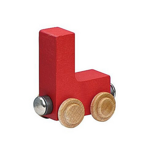 Wooden Red Letter L Toy Train