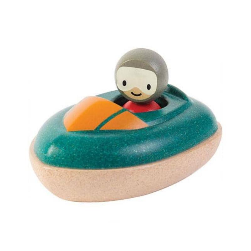 Plan Toys Bath Toy Man in Teal Boat