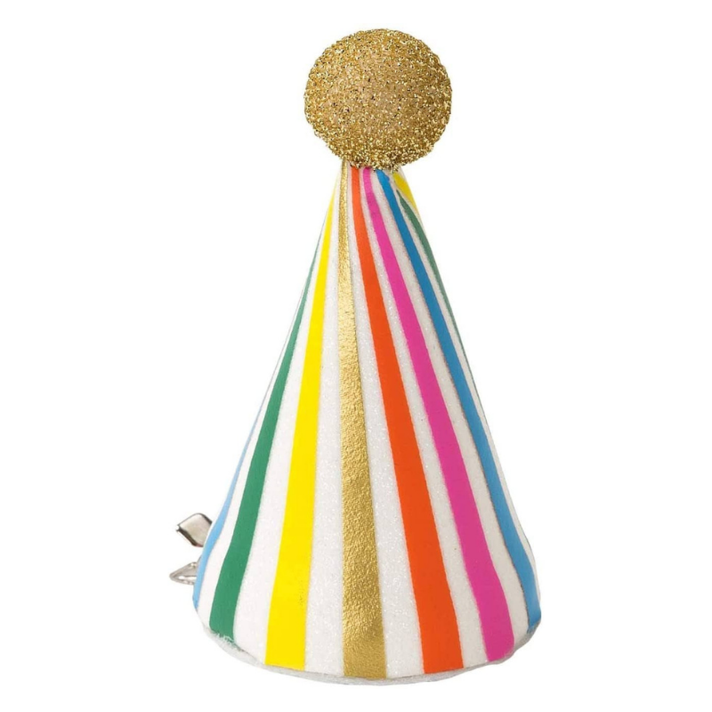 Rainbow Striped Mini Birthday Hat