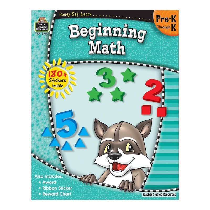 Beginning Math Workbook for Pre-k to Kindergarten