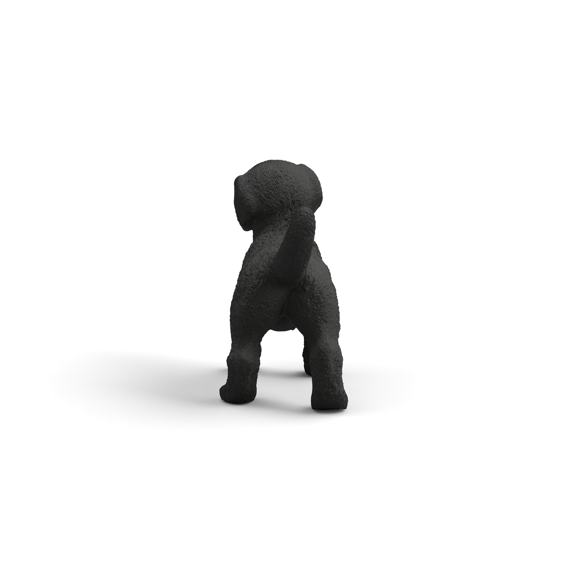 Black Labrador Retriever Puppy Animal Toy Figurine