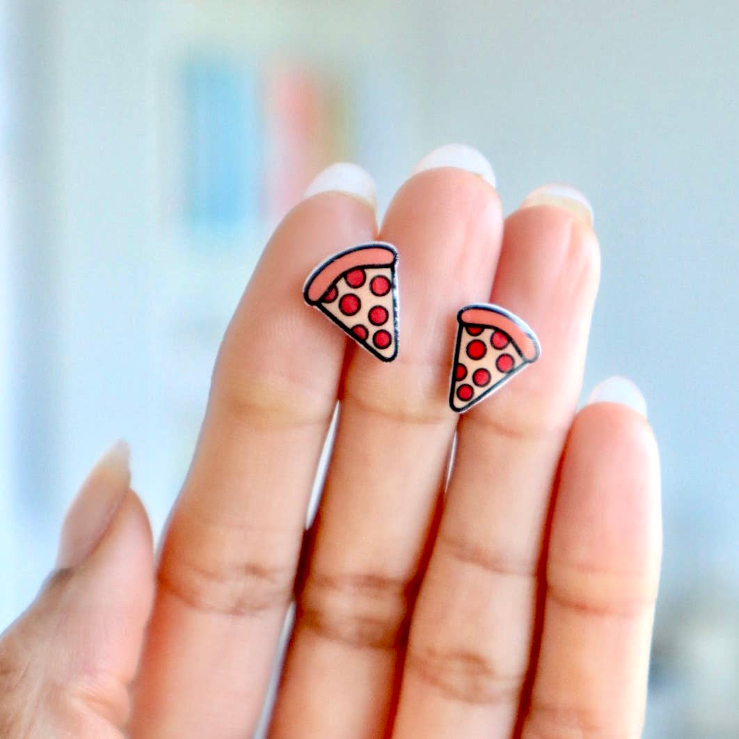 Pizza Earrings