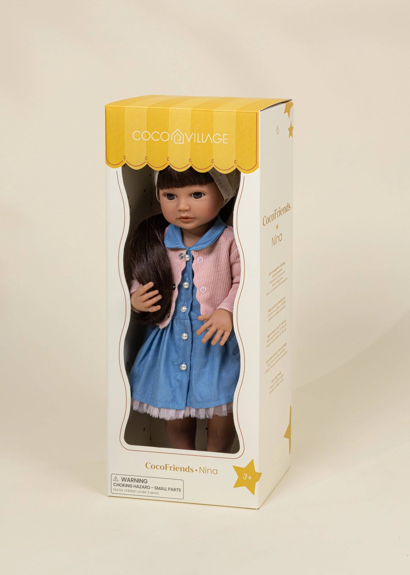 CocoFriends Nina – 22" (56 cm) Kids Play Doll