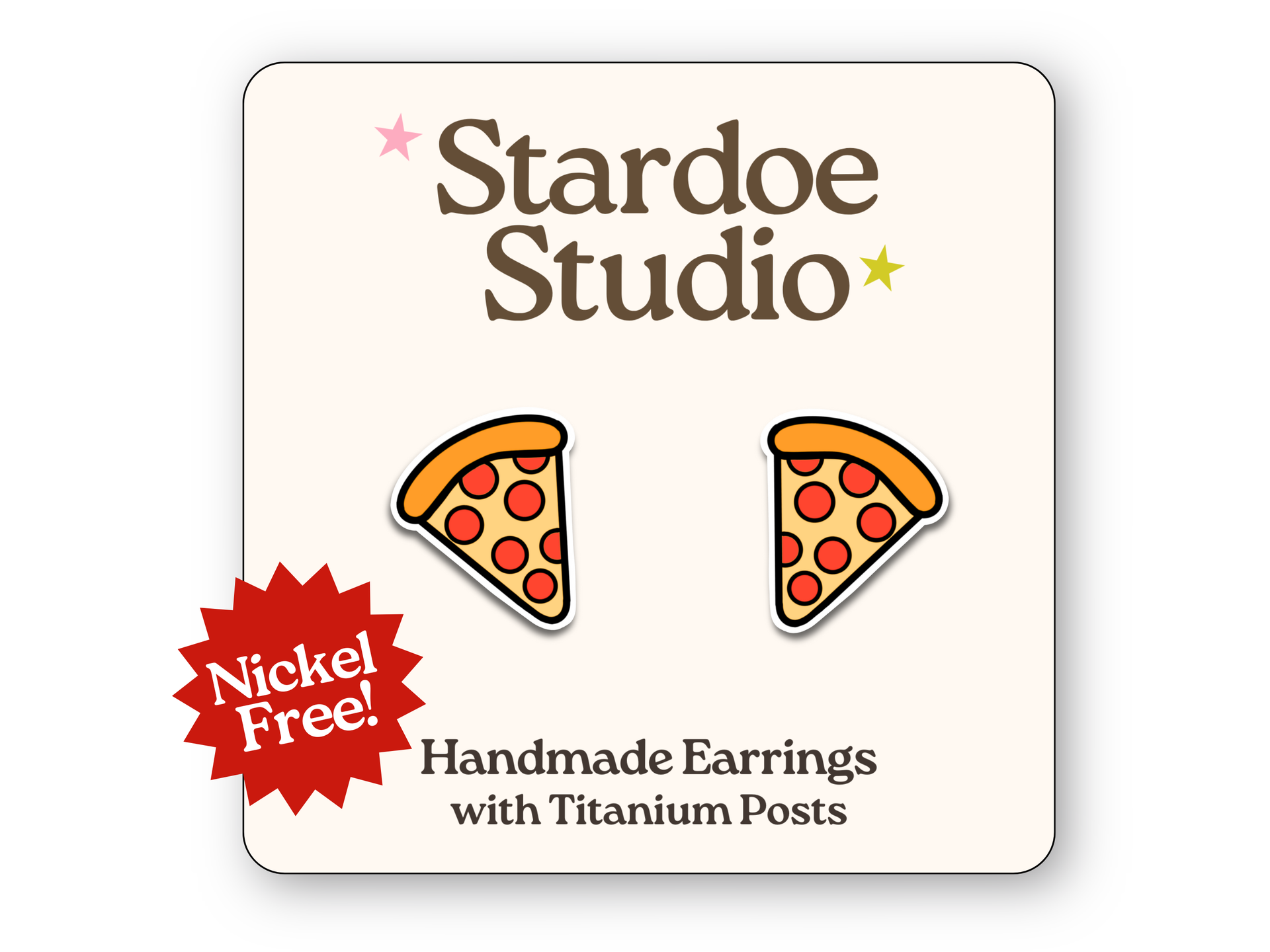 Pizza Earrings
