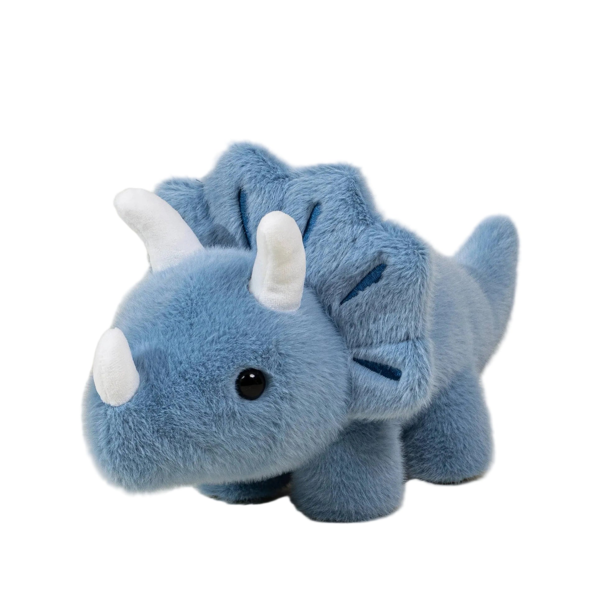 Dino Plush Toy - Blue Triceratop