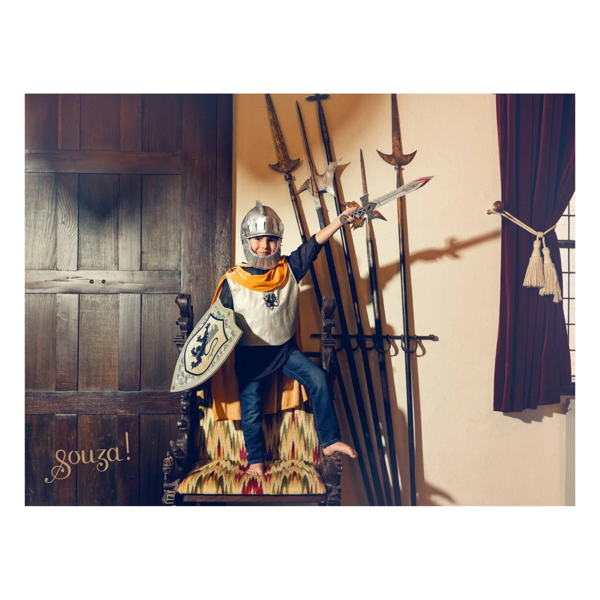 Ramon Knight Costume for Kids - Carnival & Fest(sz 8-10 yrs)