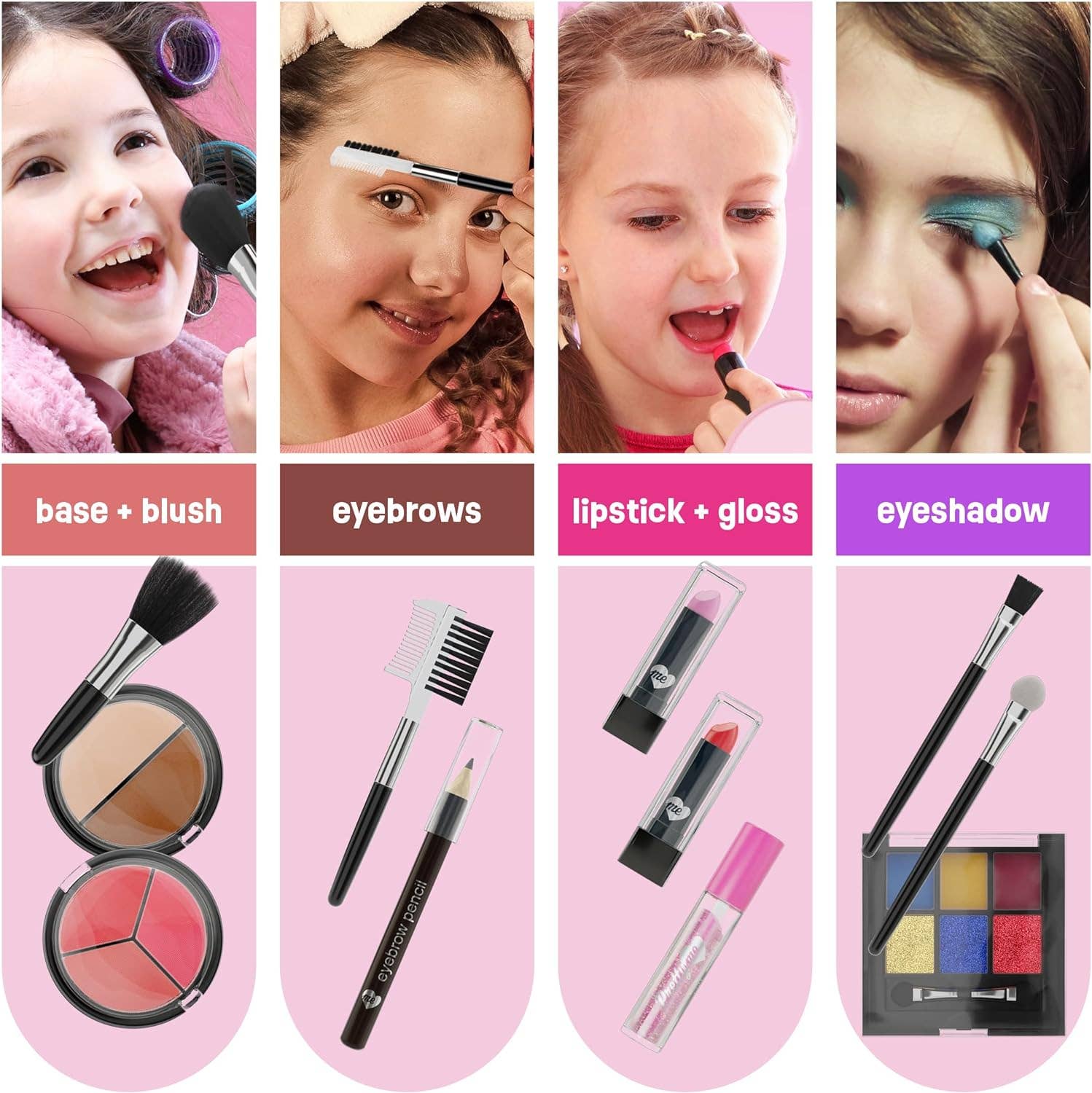 Makeup Set for Kids - Real Make Up Kit Safe for Little Girls