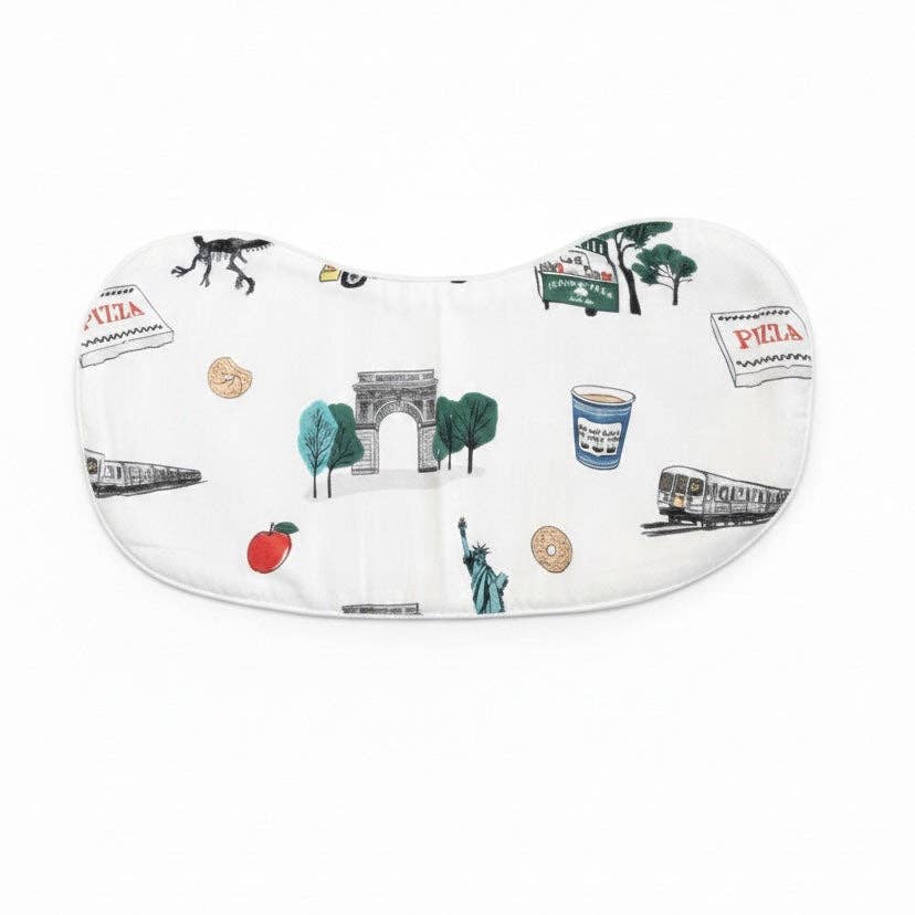 New York City Baby Burp Cloth and Bib 2 in 1  Everyday Feeding Essential