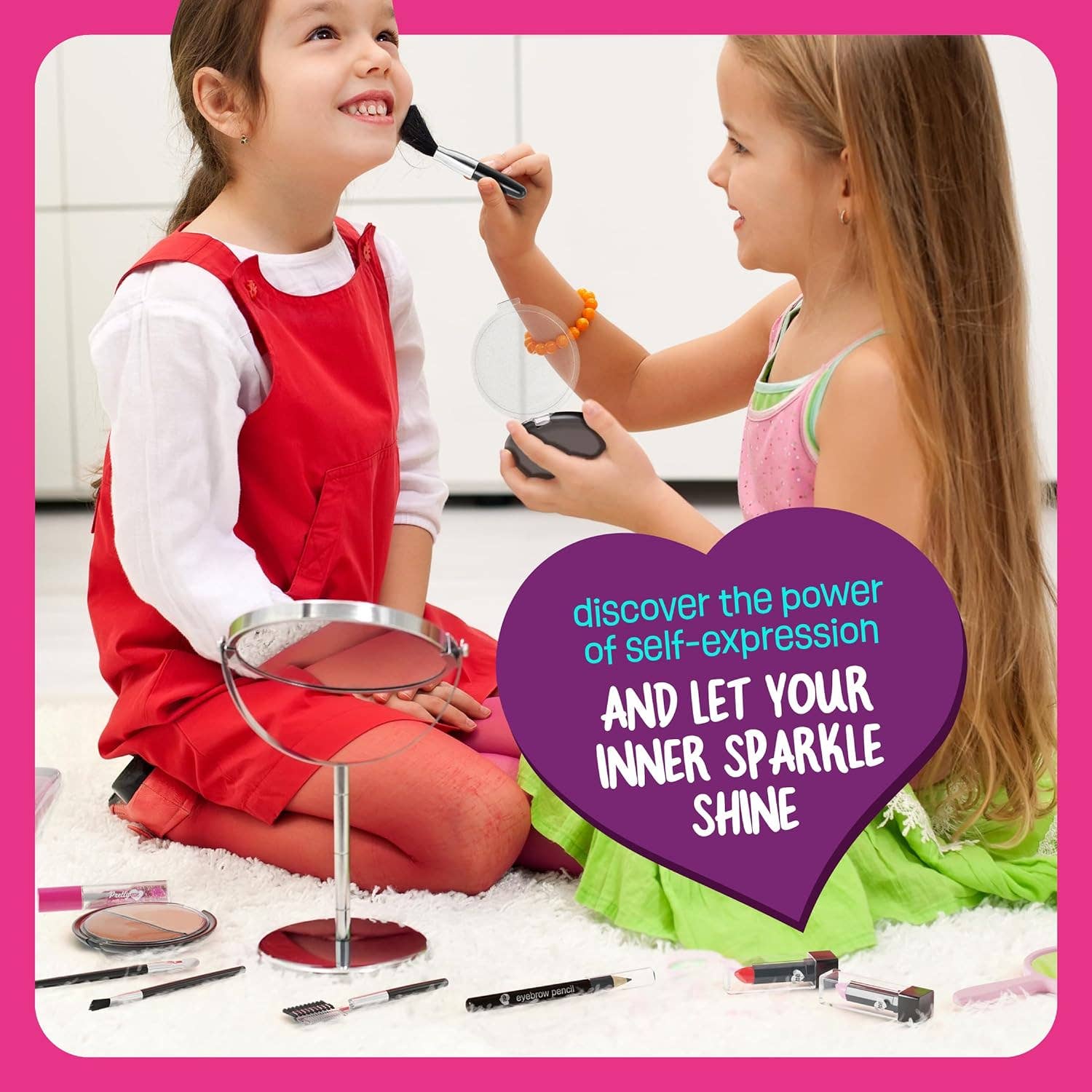 Makeup Set for Kids - Real Make Up Kit Safe for Little Girls