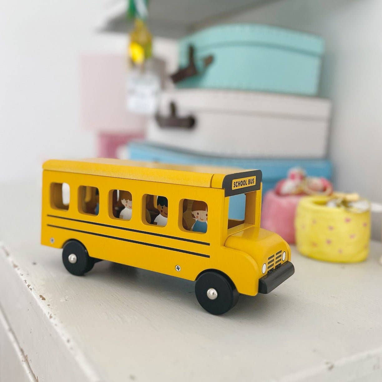 Wooden Little Friends School Bus