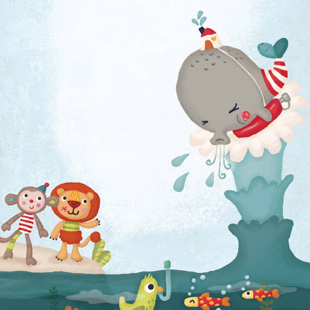 Wilma Whale Wooden Stacking Toy [18+ Months]