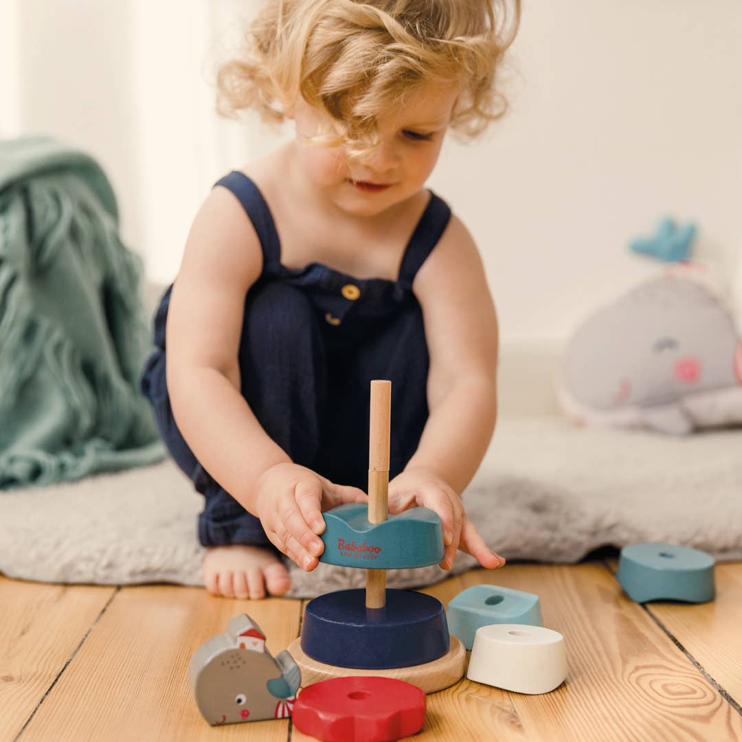 Wilma Whale Wooden Stacking Toy [18+ Months]