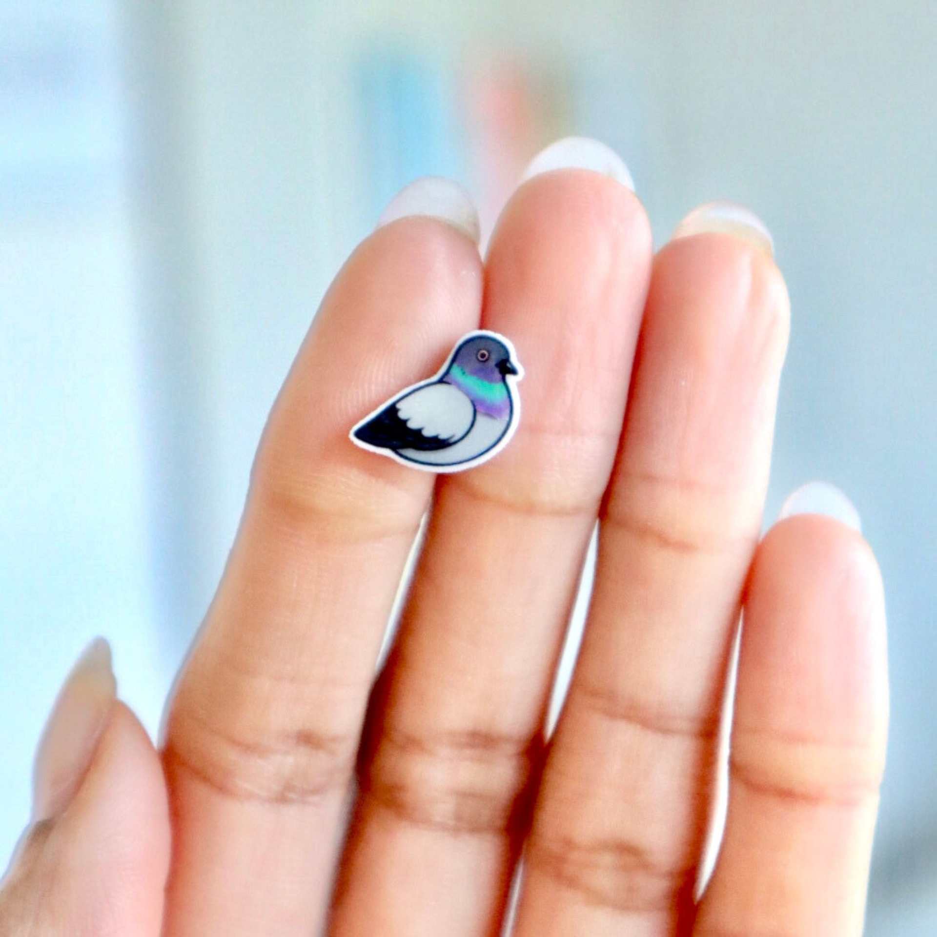 Pigeon Earrings