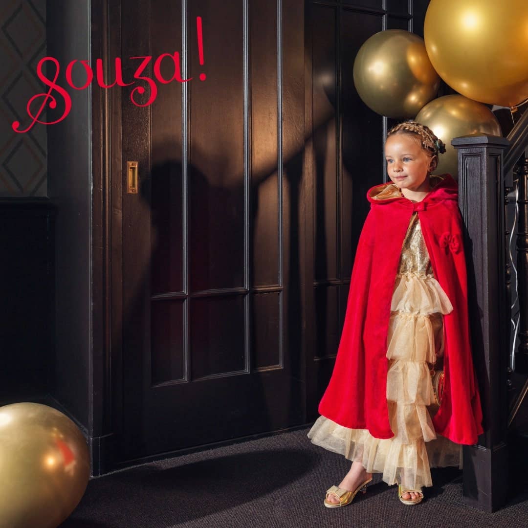 Princess-Red Costume Reversible Cape for Kids - Carnival & Festive Use - 4-7 yrs