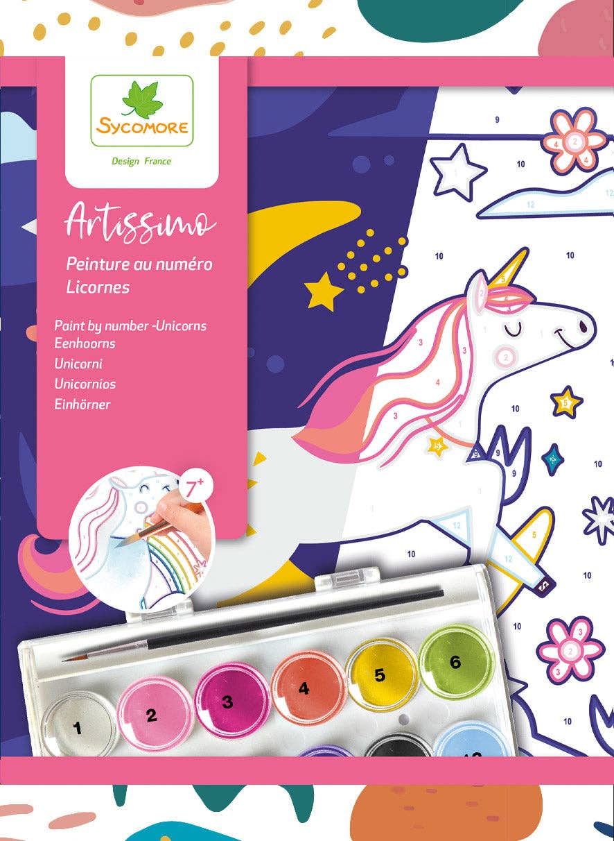 Artissimo -S Paint By Numbers Unicorns - 7y+