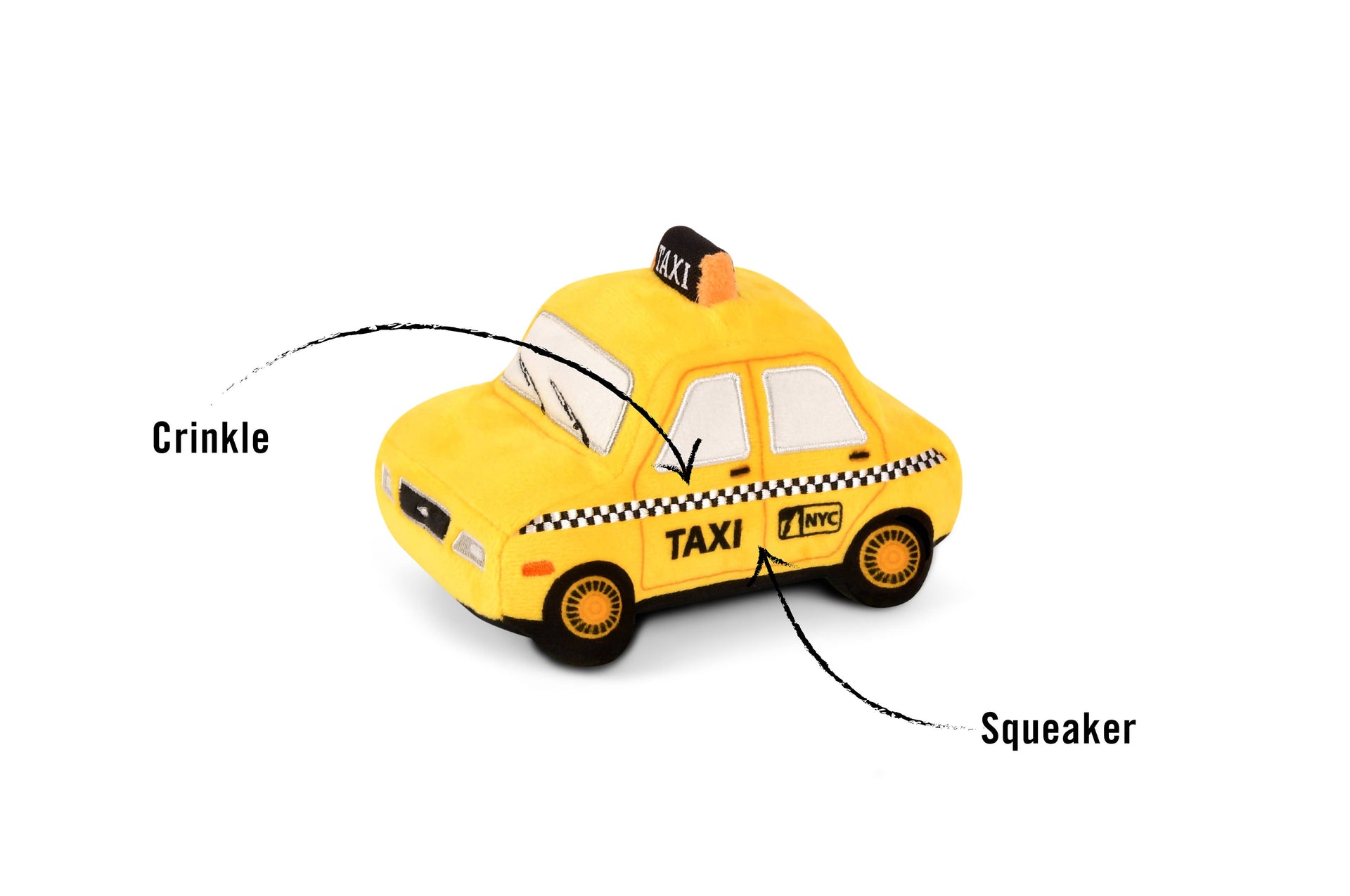 NYC DOG TOY TAXI