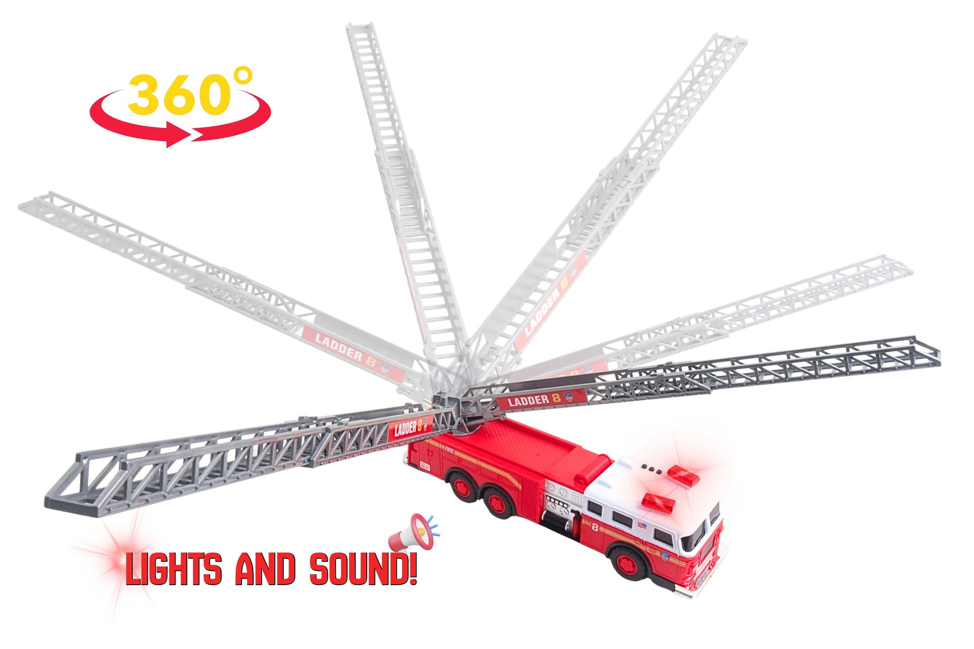 FDNY LADDER TRUCK W/LIGHTS & SOUND