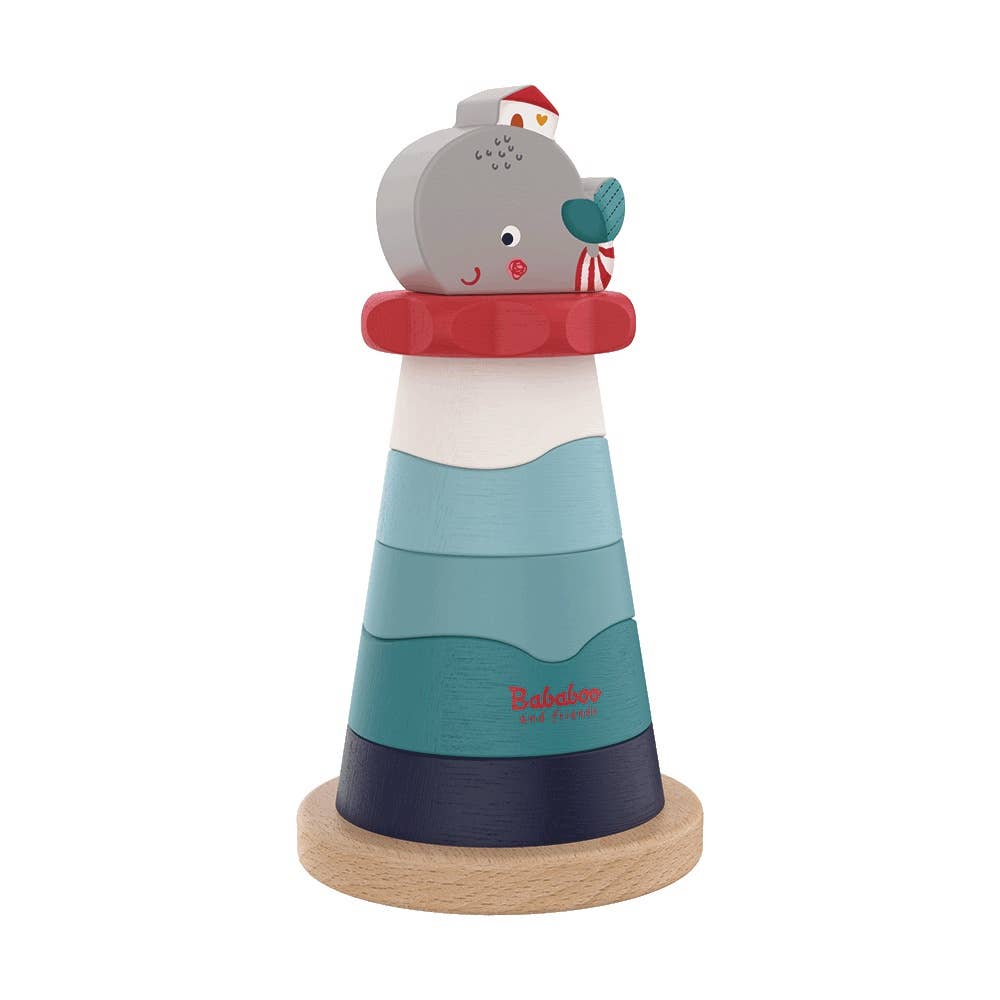 Wilma Whale Wooden Stacking Toy [18+ Months]