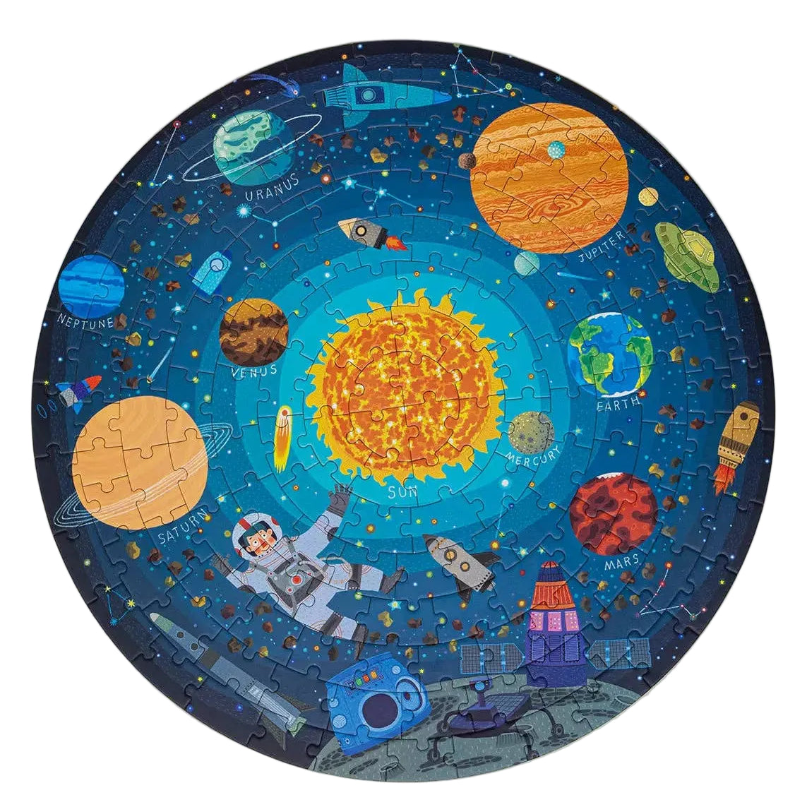 Round Puzzle - Galaxy Exploration - 150pcs