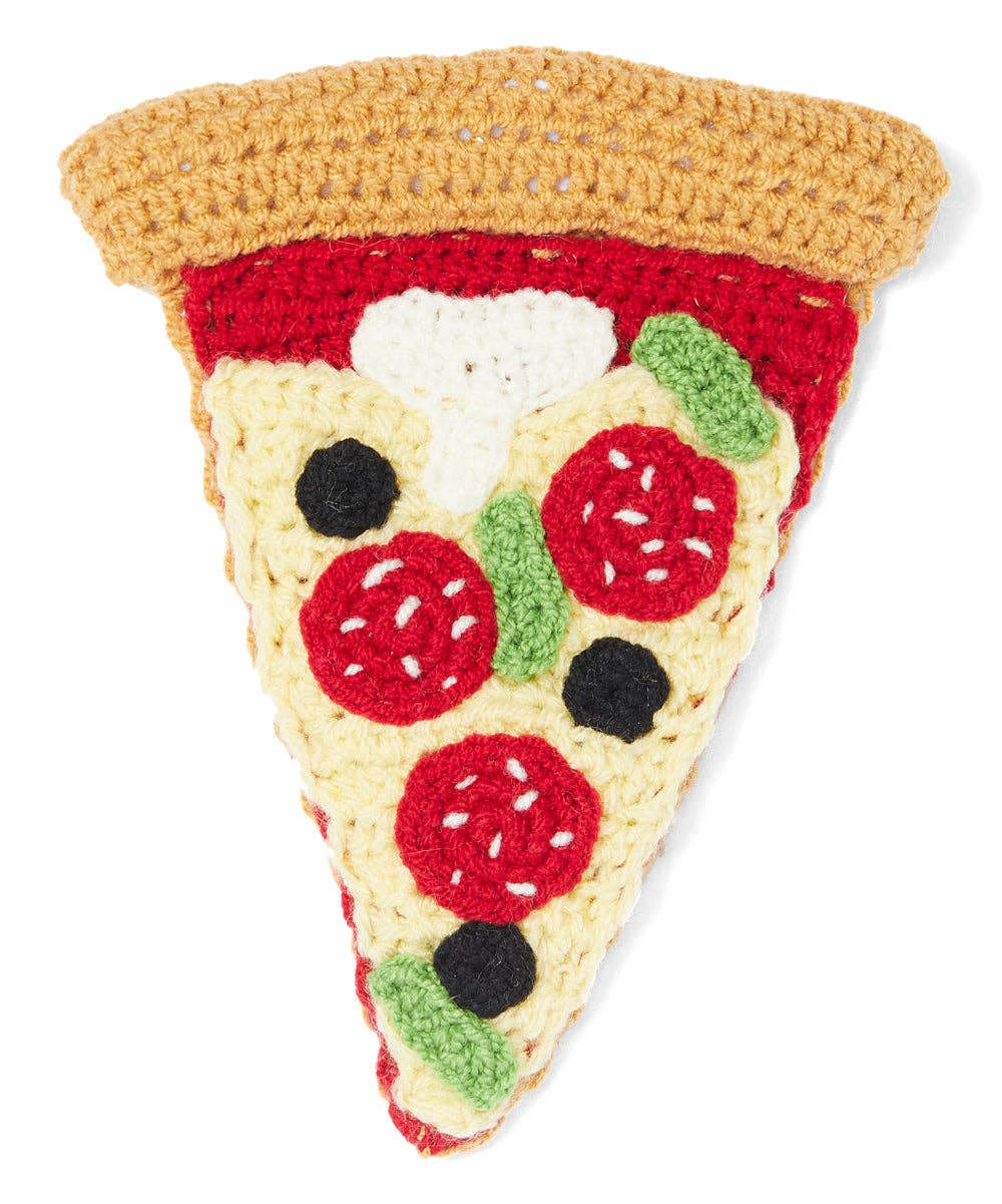 Knit Pizza Rattle