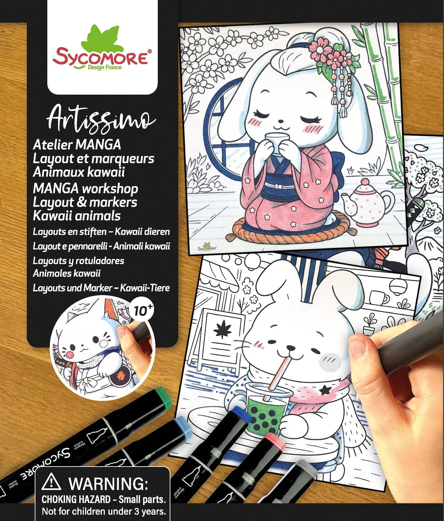 Artissimo -S Layout and markers Kawaii animals  - 10y+