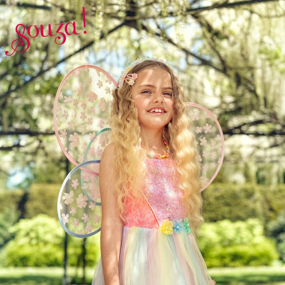 Flora Dress and Wings Set (Green) - Role-Play for Children (3 sizes)