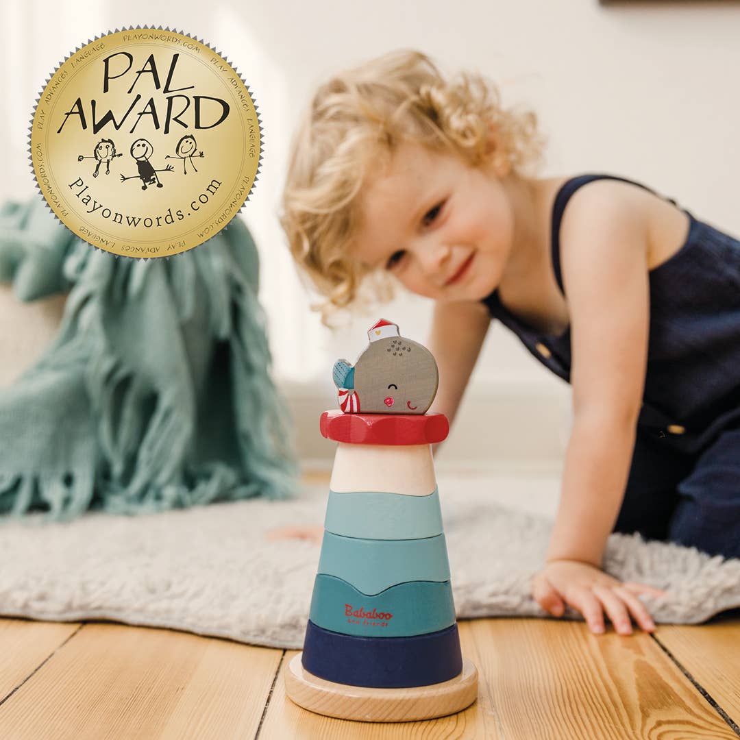 Wilma Whale Wooden Stacking Toy [18+ Months]
