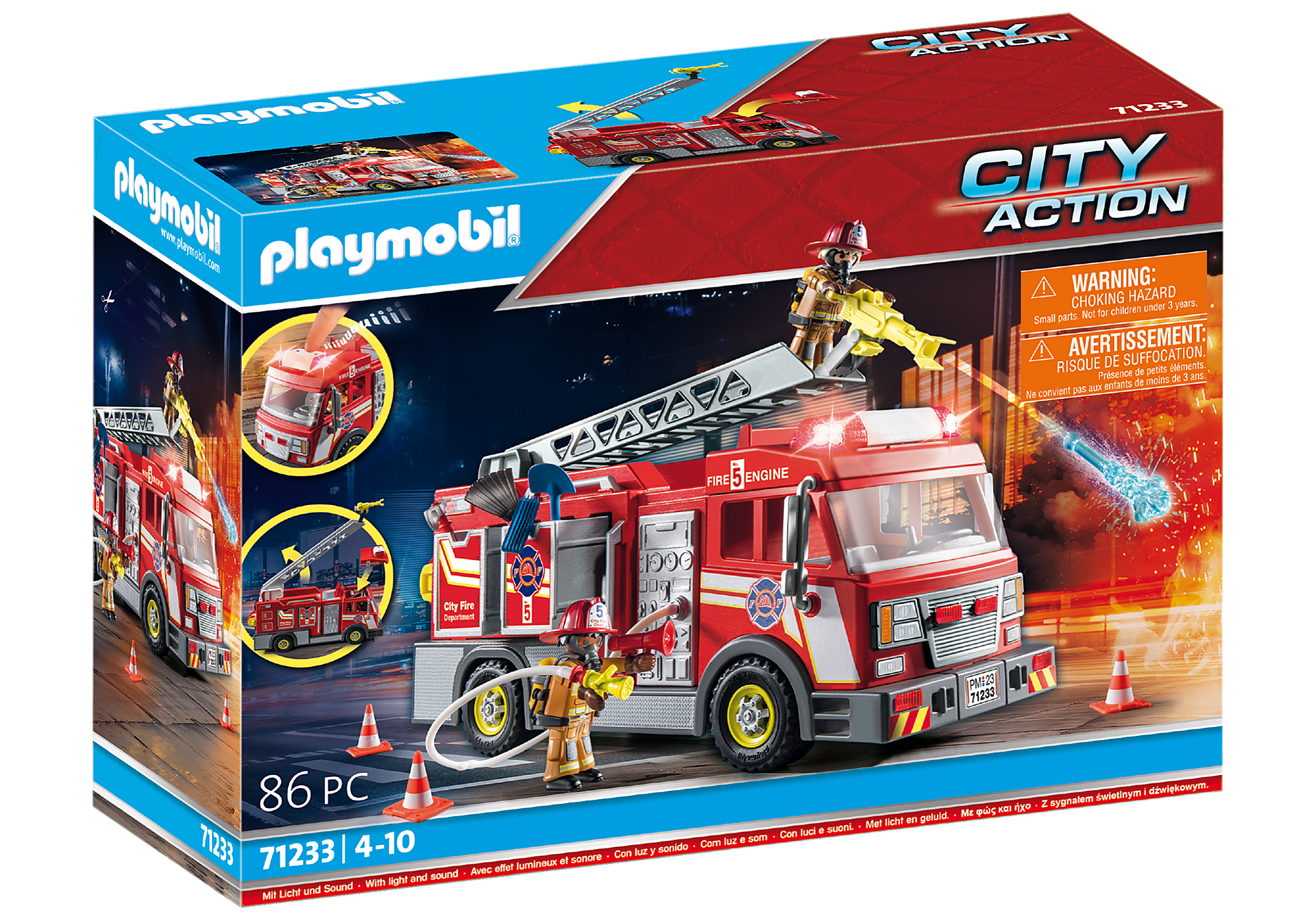 Fire Truck with Flashing Lights (71233)