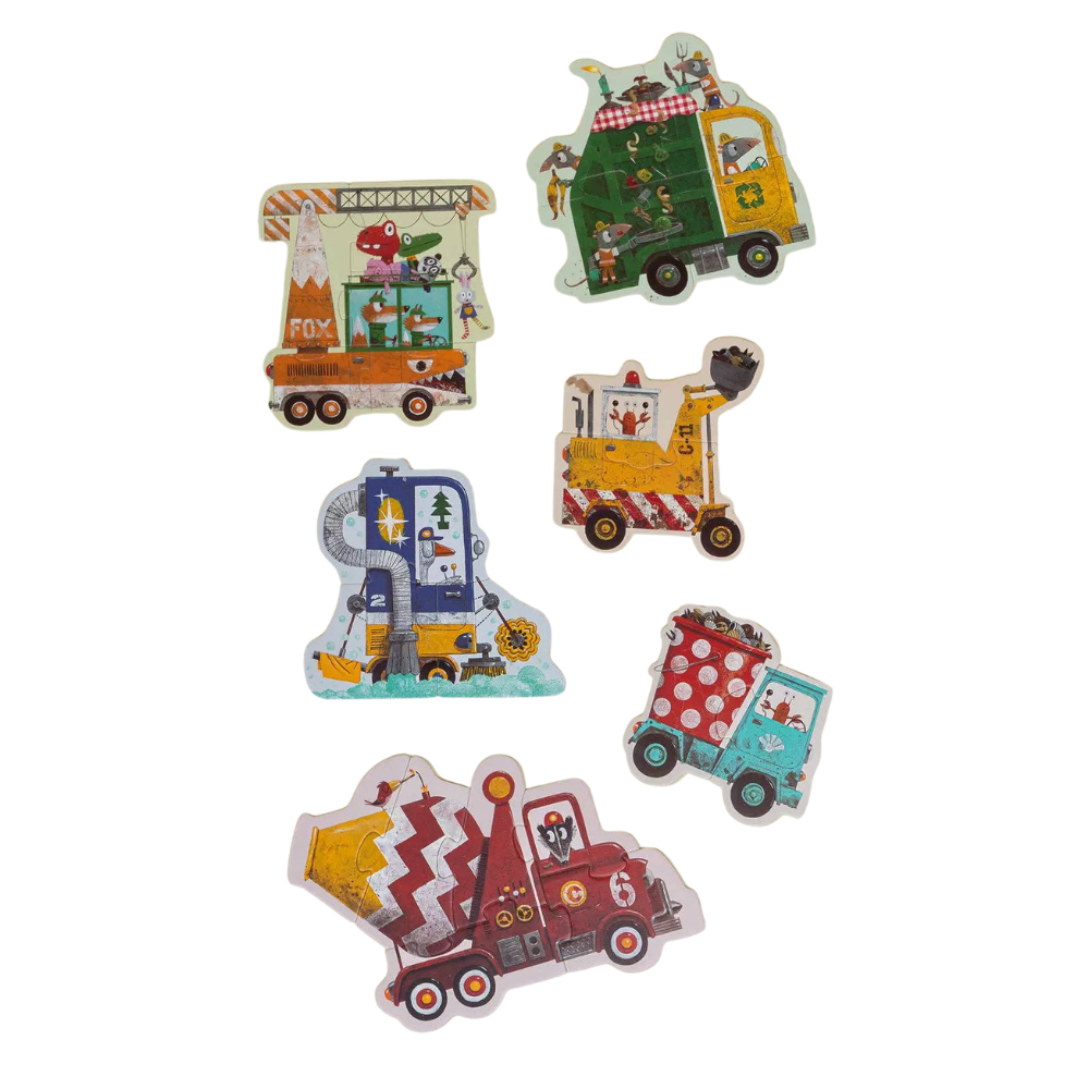 My first Puzzles - Construction Vehicules (6 puzzles)