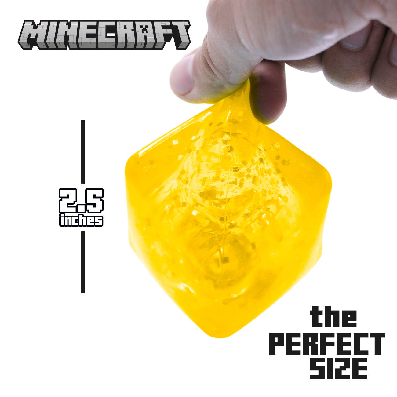 Minecraft Jelly Cube Squishy Toy Mystery Box in Display