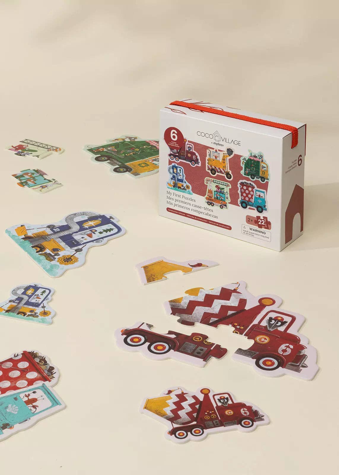 My first Puzzles - Construction Vehicules (6 puzzles)