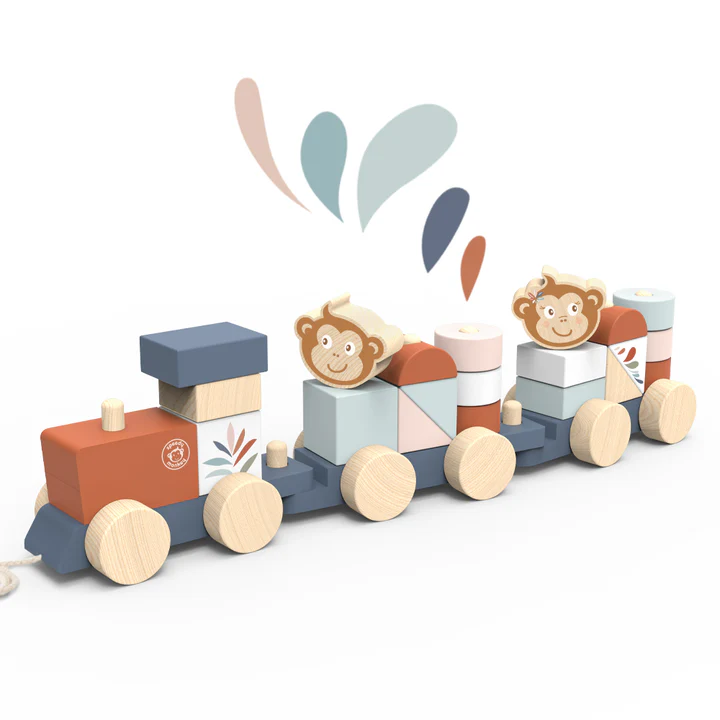 SPEEDY MONKEY STACKING TRAIN
