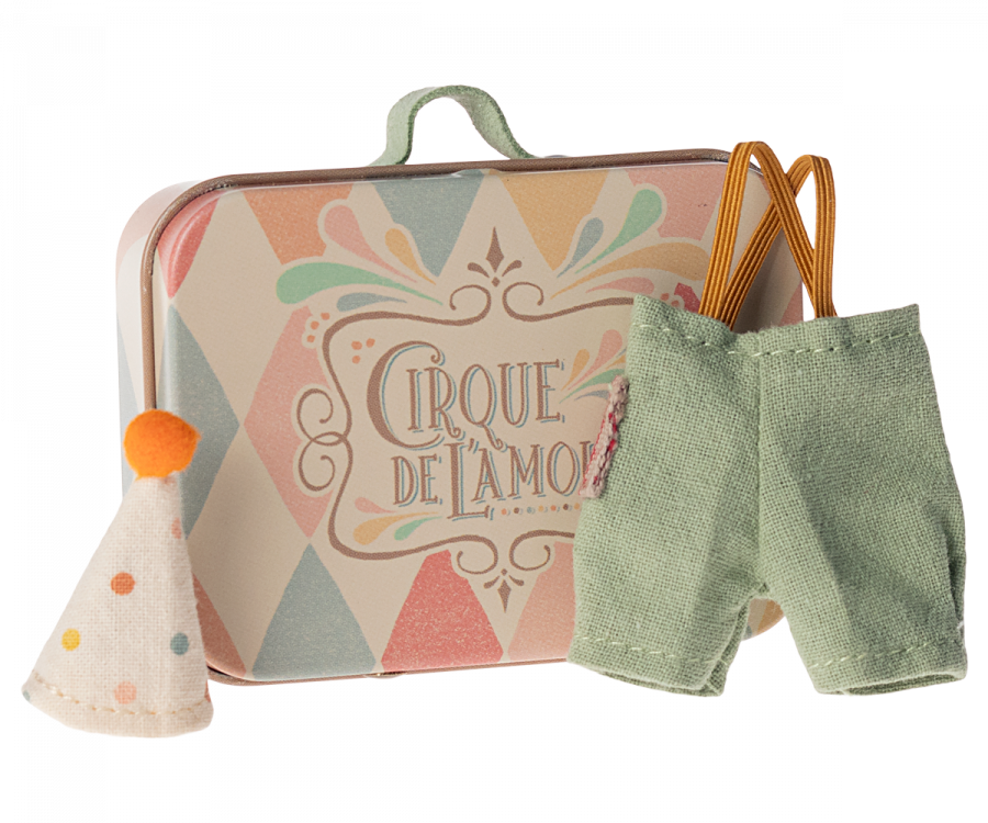 CLOWN CLOTHES IN SUITCASE LITTLE BROTHER MOUSE