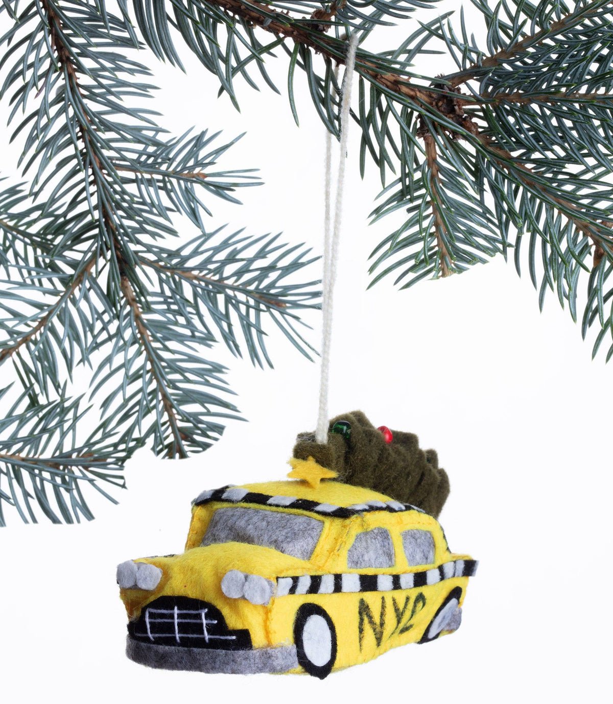 Taxi & Tree Ornament