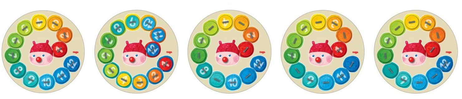 Rainbow Caterpillar Counting Threading Game