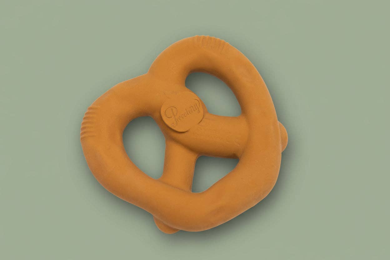 Sourdough Sonny Natural Rubber Pretzel Baby Teether