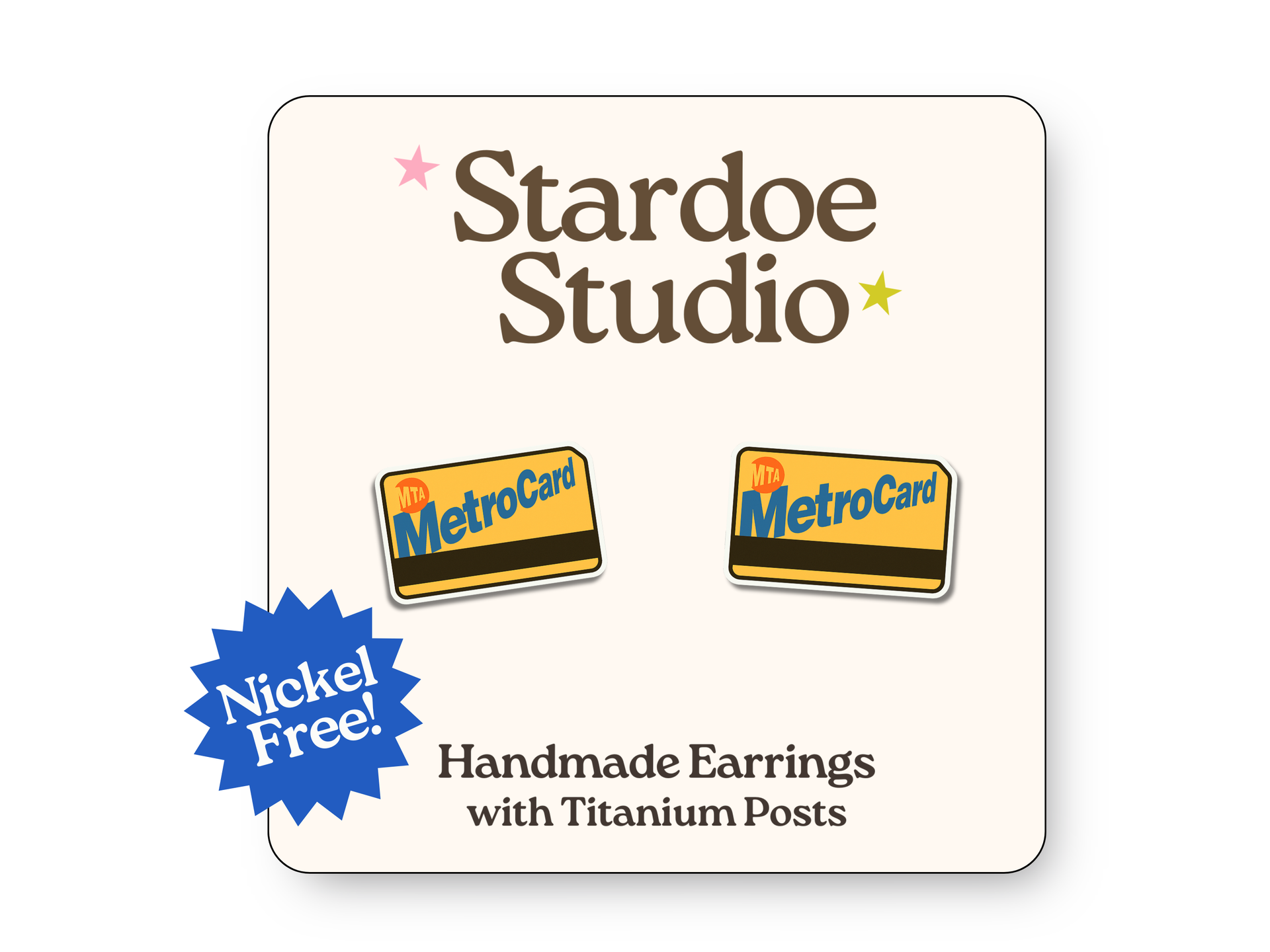 NYC Metro Card Earrings