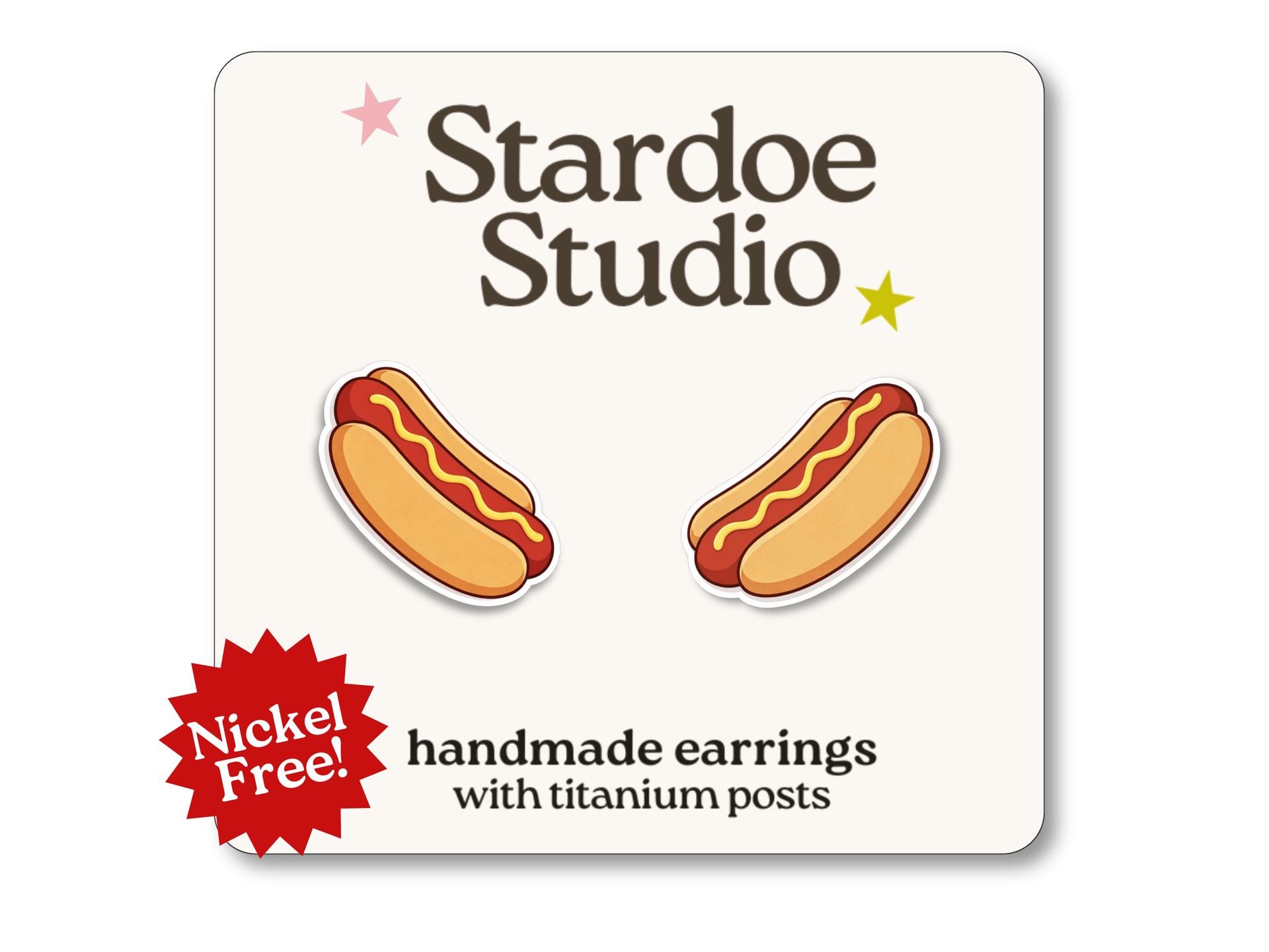 Hot Dog Earrings
